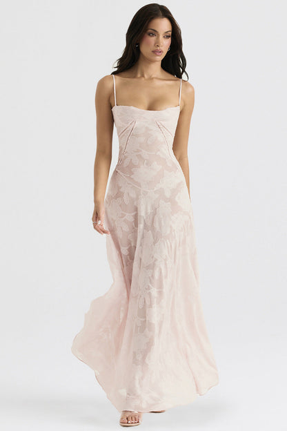 Women's Spaghetti Strap Corset Prom Dress | Maxi