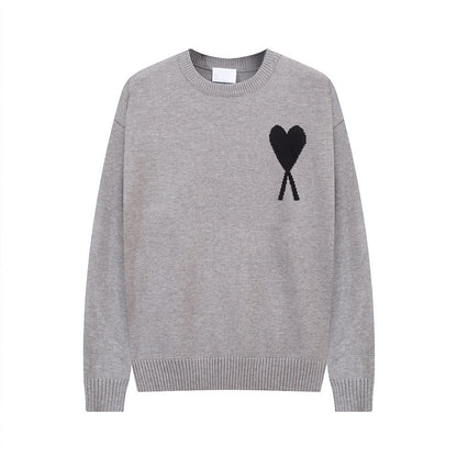 Pull cœur femme | Col rond 