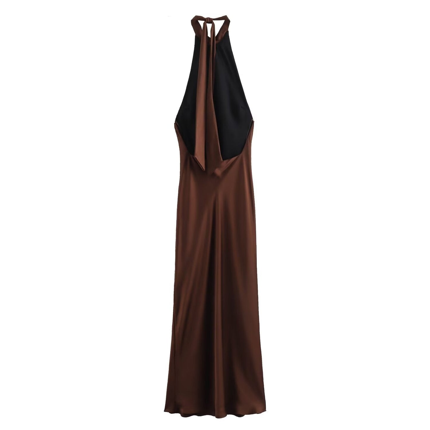 Women's Halter Neck Backless Cocktail Dress | Midi