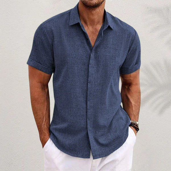 Men's Short Sleeve Button Down Summer Shirt | Regular Fit