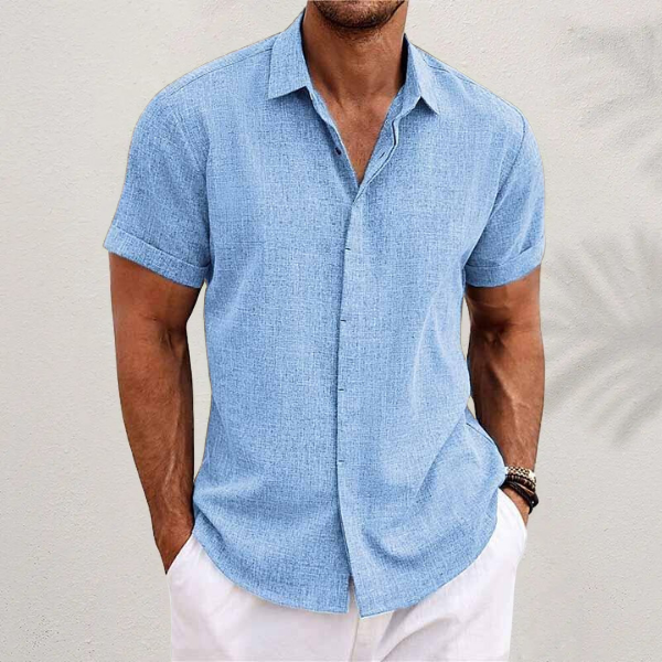 Men's Short Sleeve Button Down Summer Shirt | Regular Fit