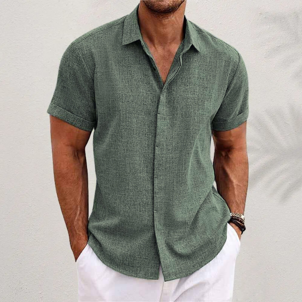 Men's Short Sleeve Button Down Summer Shirt | Regular Fit