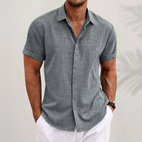 Men's Short Sleeve Button Down Summer Shirt | Regular Fit