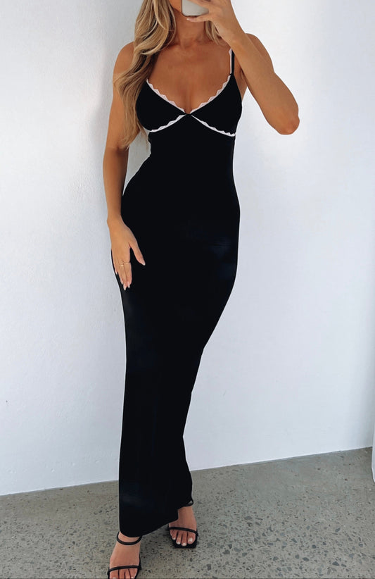 Robe longue Emma noire