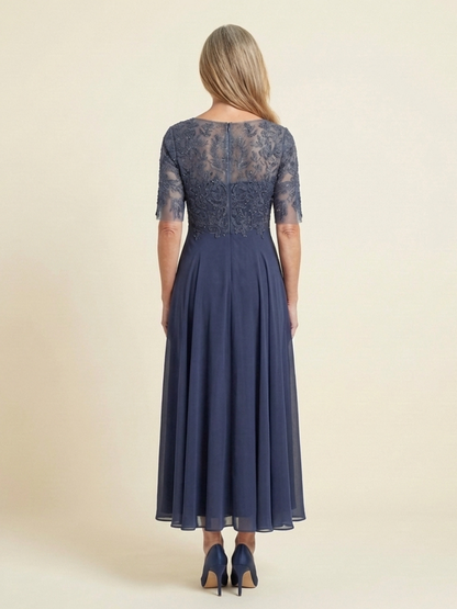 Women's Formal Wedding Guest Midi Dress | A-Line