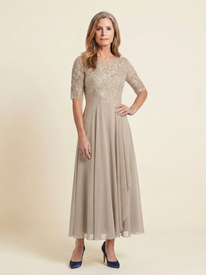 Women's Formal Wedding Guest Midi Dress | A-Line