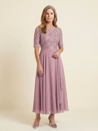 Women's Formal Wedding Guest Midi Dress | A-Line