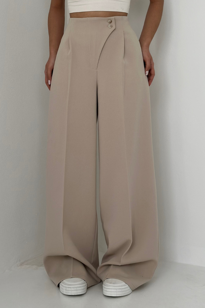Women’s Baggy High-Waisted Pants | Wide Leg