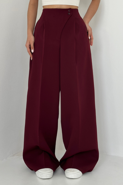 Women’s Baggy High-Waisted Pants | Wide Leg