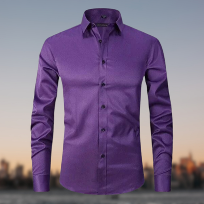 Men's Formal Shirt with Button Placket | Long Sleeve