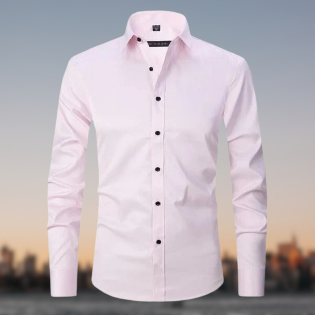 Men's Formal Shirt with Button Placket | Long Sleeve