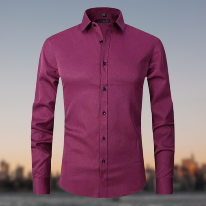 Men's Formal Shirt with Button Placket | Long Sleeve