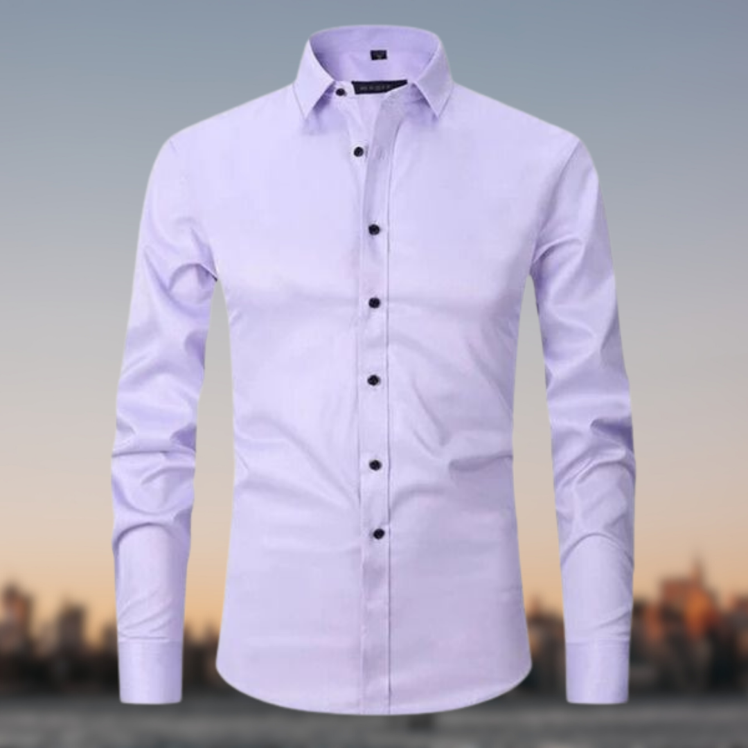 Men's Formal Shirt with Button Placket | Long Sleeve