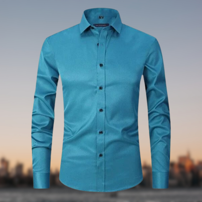 Men's Formal Shirt with Button Placket | Long Sleeve