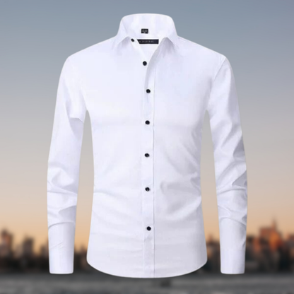Men's Formal Shirt with Button Placket | Long Sleeve