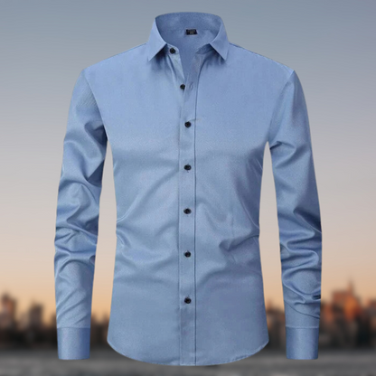 Men's Formal Shirt with Button Placket | Long Sleeve