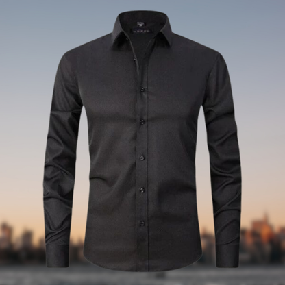 Men's Formal Shirt with Button Placket | Long Sleeve