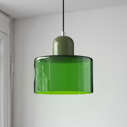 Modern Iron and Glass Pendant Ceiling Light