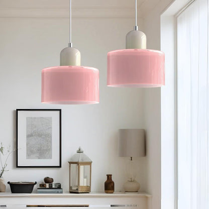 Modern Iron and Glass Pendant Ceiling Light