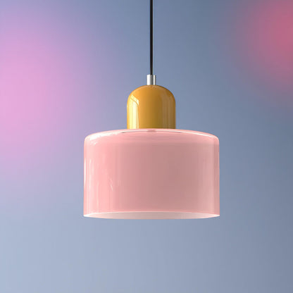 Modern Iron and Glass Pendant Ceiling Light
