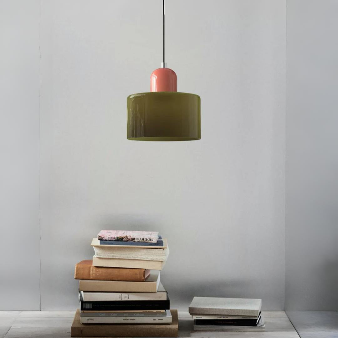 Modern Iron and Glass Pendant Ceiling Light