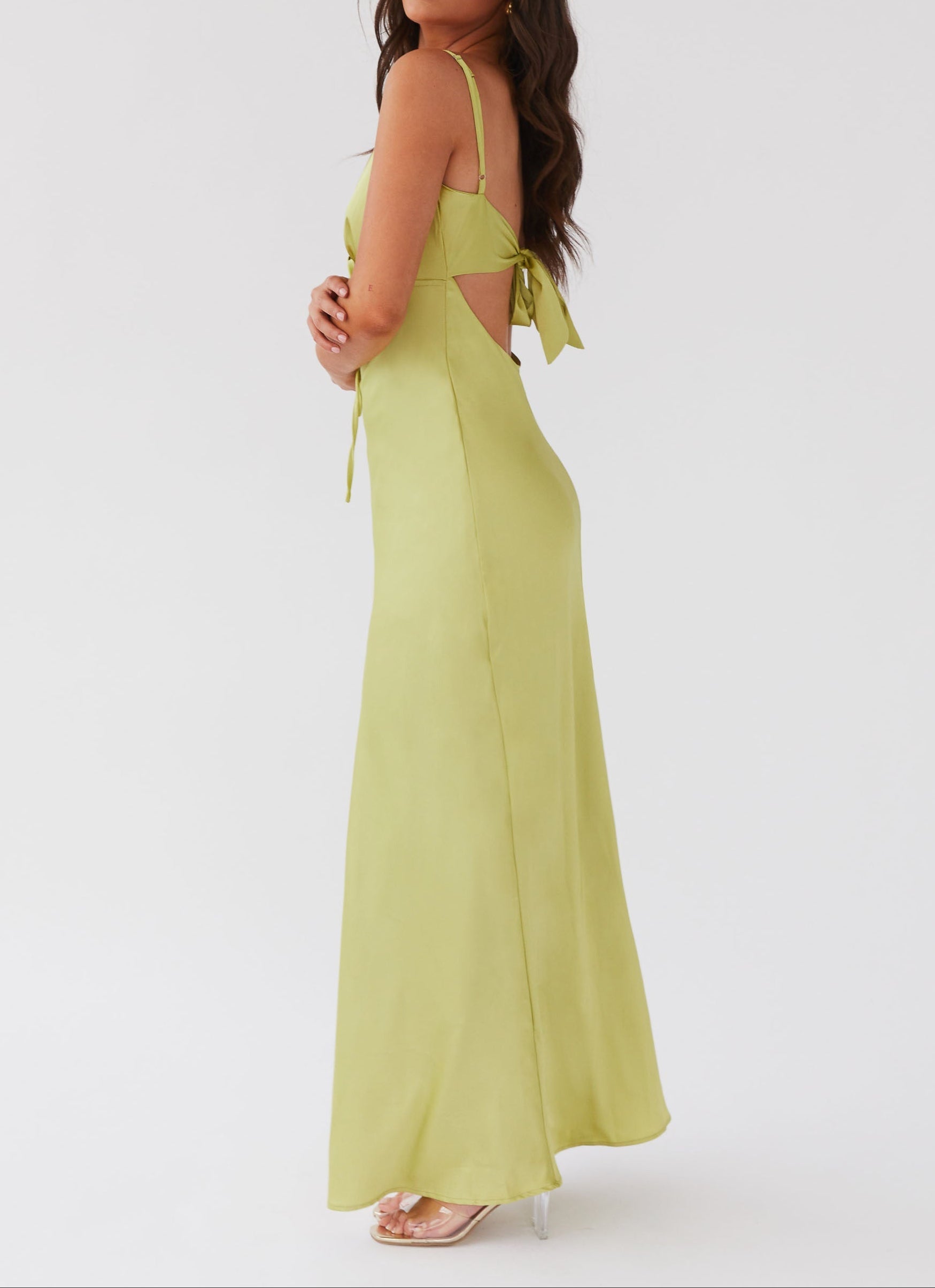 Grazia Flora Satin Maxi Dress Grazia Flora Satin Maxi Dress