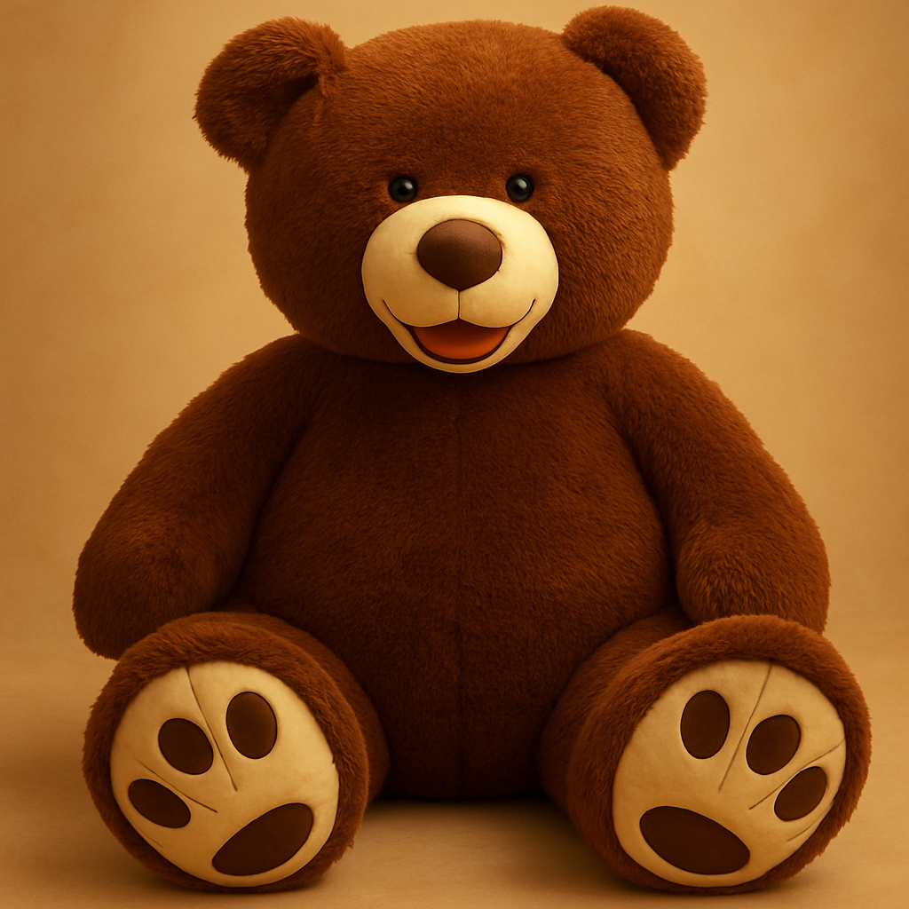 Large Soft Cuddly Plush Teddy Bear Toy with Outer Cover