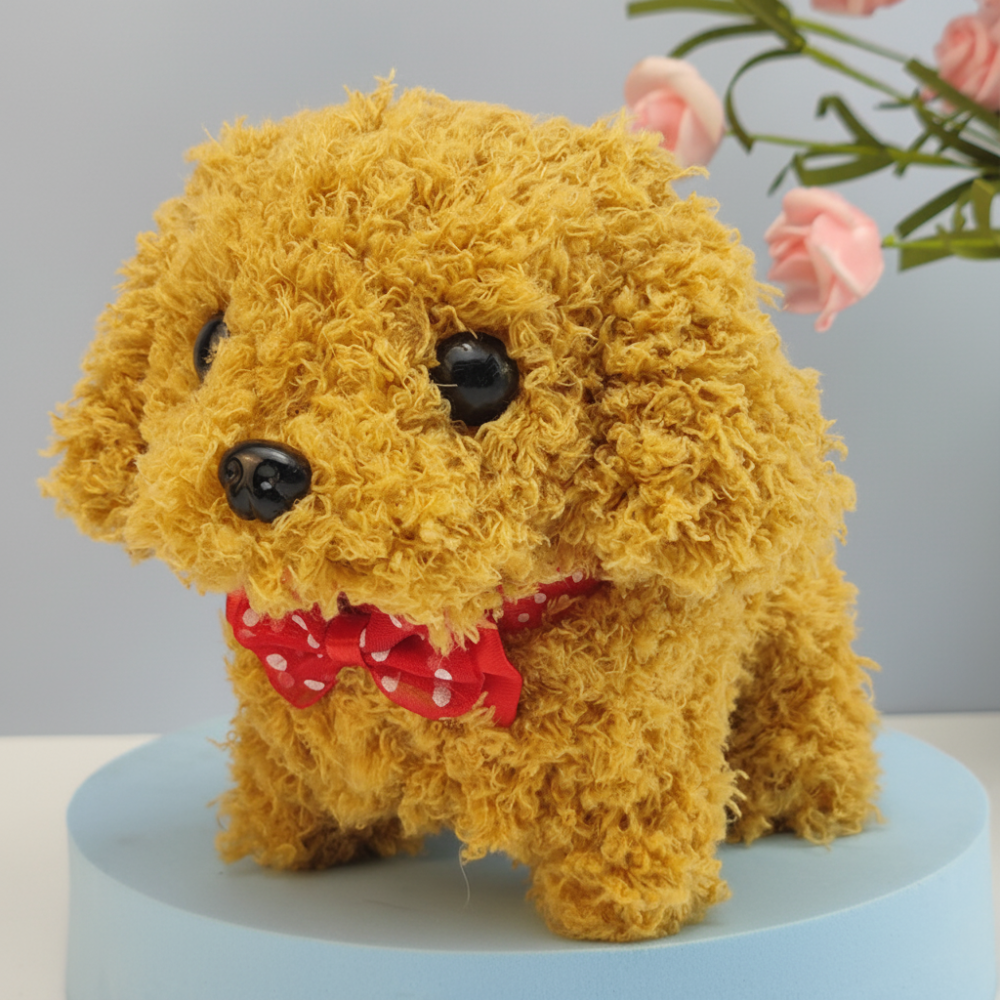 Interactive Plush Puppy Toy with Realistic Sounds and Movements