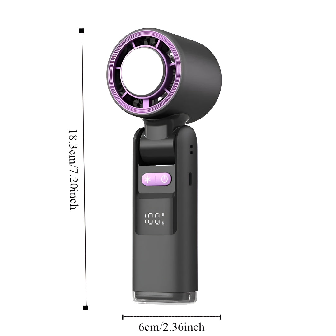 Compact Handheld USB Rechargeable Travel Fan