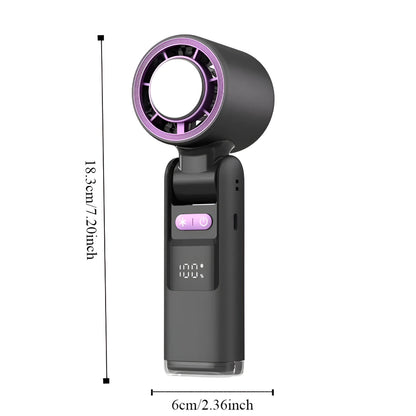 Compact Handheld USB Rechargeable Travel Fan