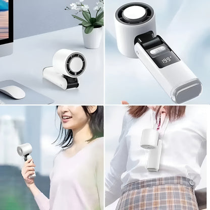 Compact Handheld USB Rechargeable Travel Fan