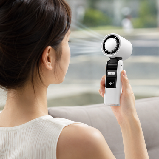 Compact Handheld USB Rechargeable Travel Fan
