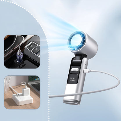 Compact Handheld USB Rechargeable Travel Fan