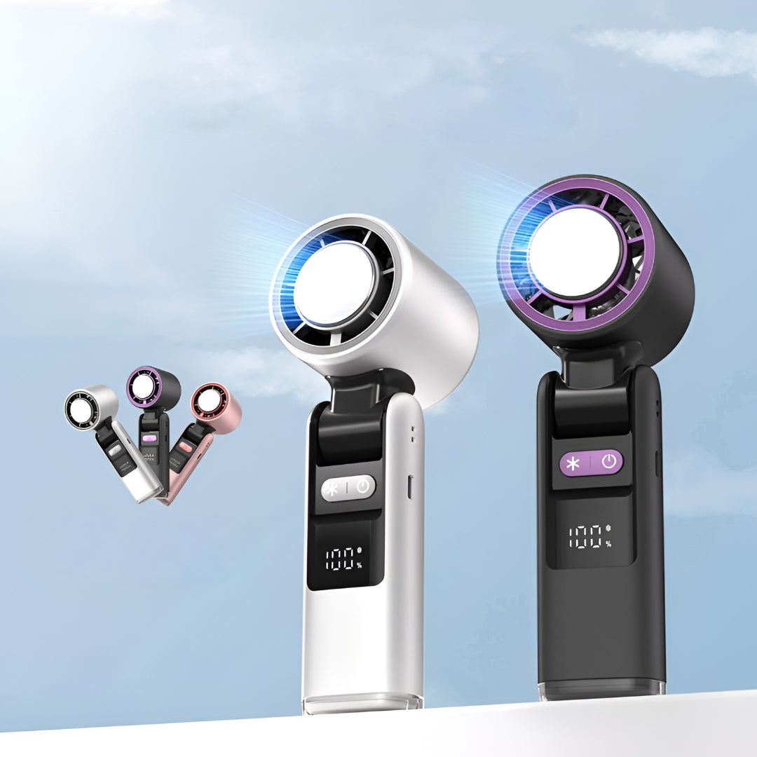 Compact Handheld USB Rechargeable Travel Fan