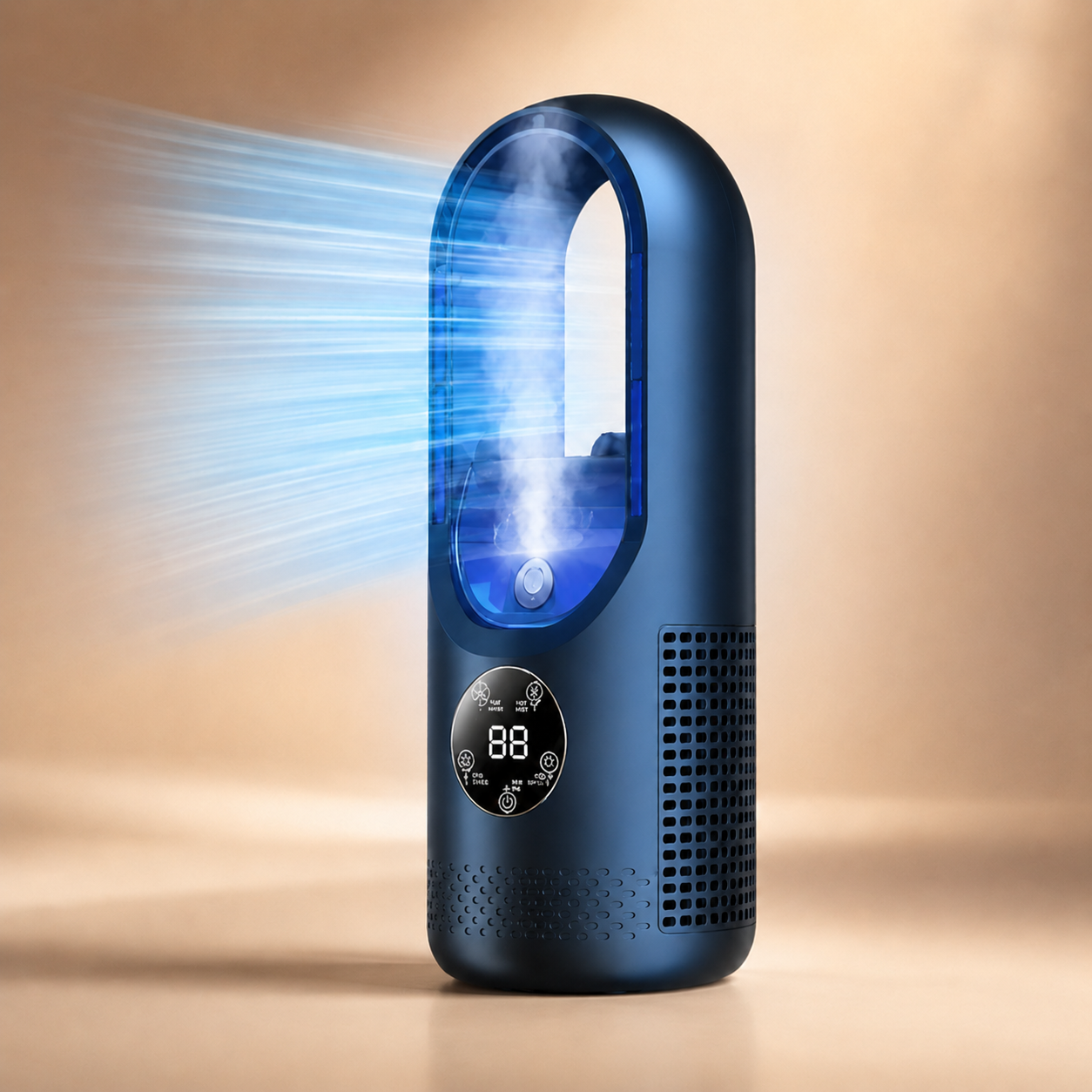 Compact Bladeless Portable Air Conditioner Cooling Fan