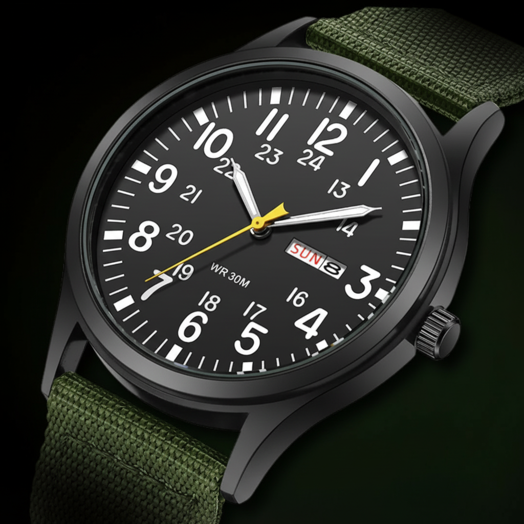 Rugged Waterproof Scratch-Resistant Outdoor Watch for Men