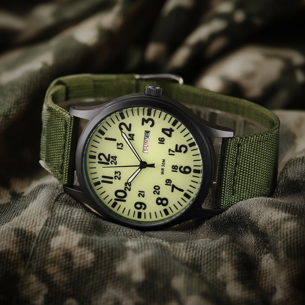 Rugged Waterproof Scratch-Resistant Outdoor Watch for Men