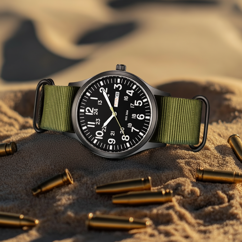 Rugged Waterproof Scratch-Resistant Outdoor Watch for Men