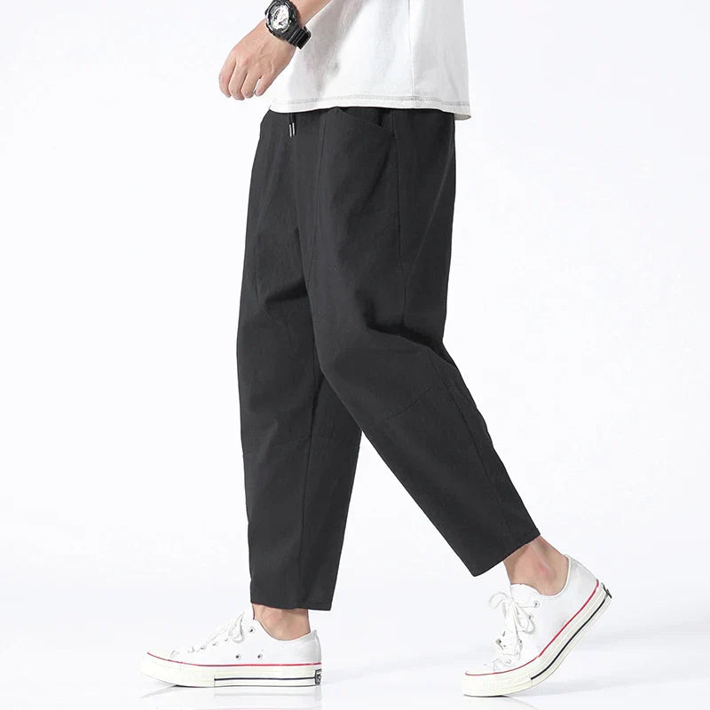Men’s Casual Cropped Trousers | Relaxed Fit