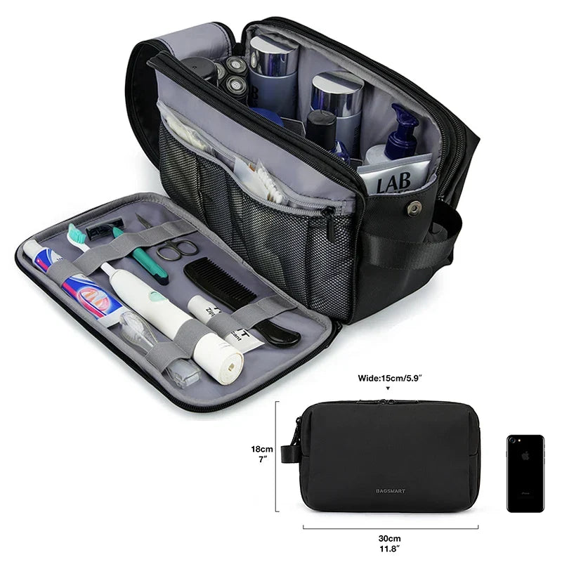 Waterproof Cosmetic Bag for Men & Women | Lightweight Toiletry Bag in S/M/L | Travel Accessories for Toiletries & Makeup | Unisex Travel Organizer