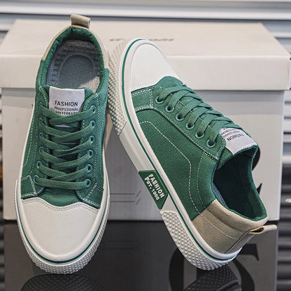 Men's Retro Casual Low-Top Skate Shoes | Lace-Up