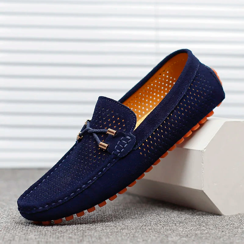 Men's Casual Hollow Out Flat Loafers | Slip-On