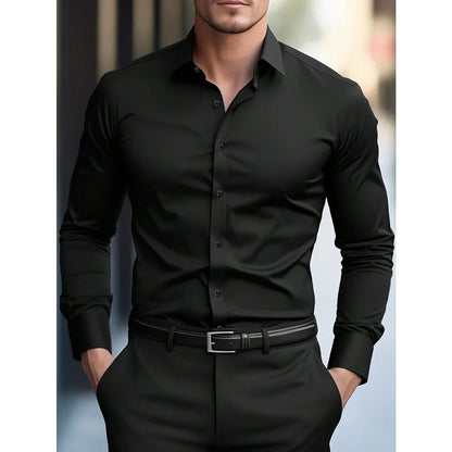 Men's Smart Casual Collared Shirt | Long Sleeve