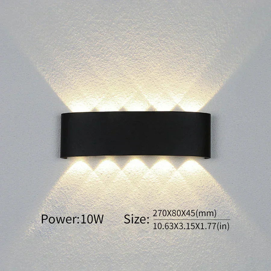 Contemporary LED Wall Light for Indoor and Outdoor Use