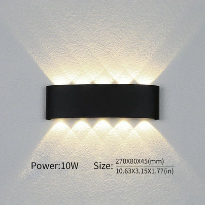 Contemporary LED Wall Light for Indoor and Outdoor Use