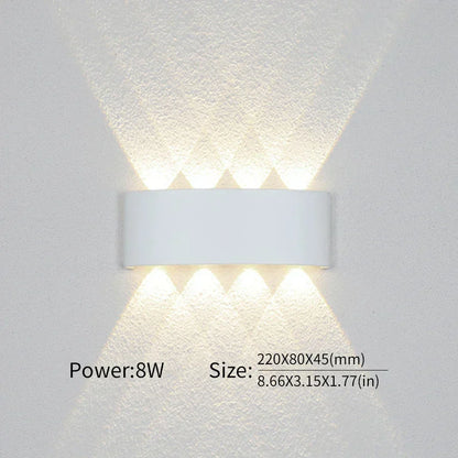 Contemporary LED Wall Light for Indoor and Outdoor Use