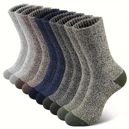 Extra Thick & Warm Merino Wool Socks | 5 Pairs | Ideal for Hiking & Winter | Unisex Sizes 38–46