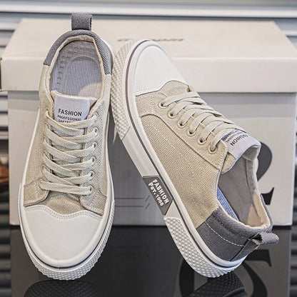 Men's Retro Casual Low-Top Skate Shoes | Lace-Up