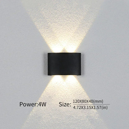 Contemporary LED Wall Light for Indoor and Outdoor Use