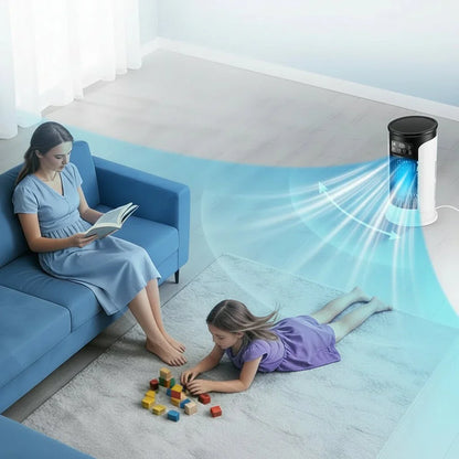 Versatile 3-in-1 Portable Air Cooler with Humidifier and LED Night Light